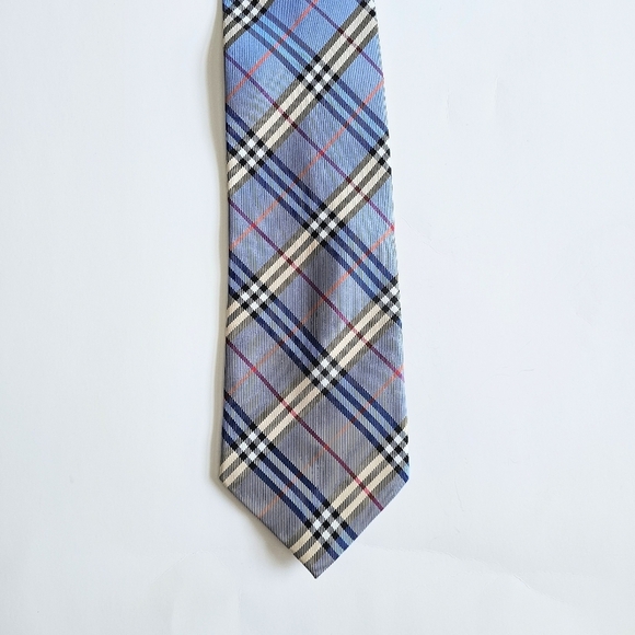 Burberry Other - Burberry 100% silk Classic Blue Plaid Tie men's work wear office